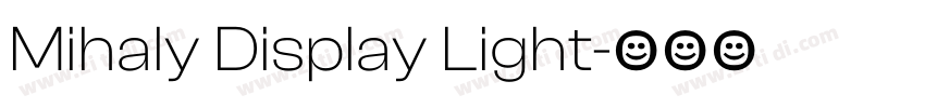 Mihaly Display Light字体转换